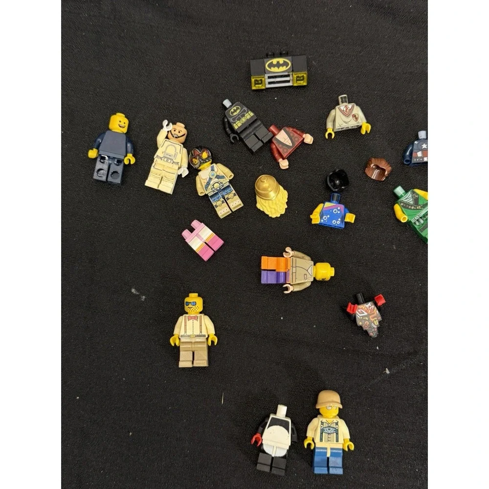 Genuine LEGO Minifigure Bulk Lot 24+ Figs Parts Pieces Ninjago Batman Marvel